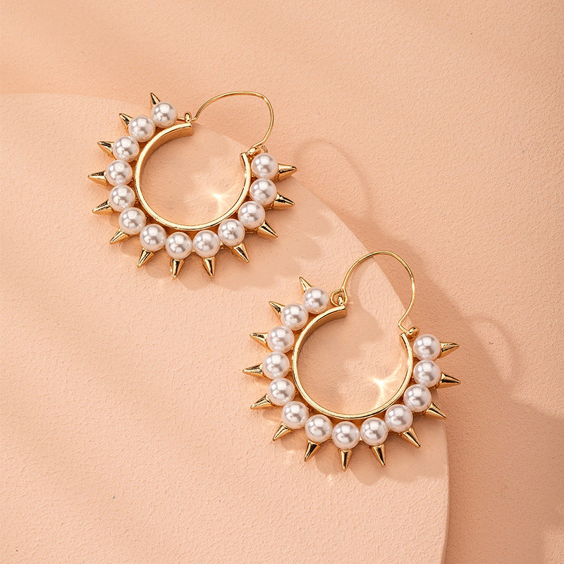 Fiore - Temperament Semicircle Pearl Earrings